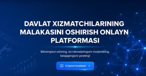 Edu.bsa.uz — davlat xizmatchilari uchun raqamli ta’lim platformasi