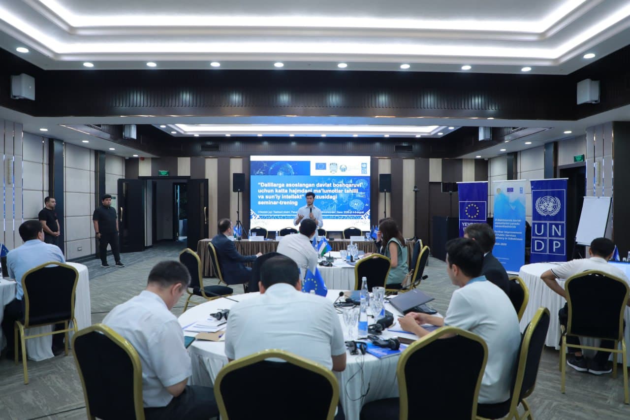 Davlat boshqaruvida Big Data va sun’iy intellektdan foydalanish bo‘yicha xalqaro seminar-trening boshlandi