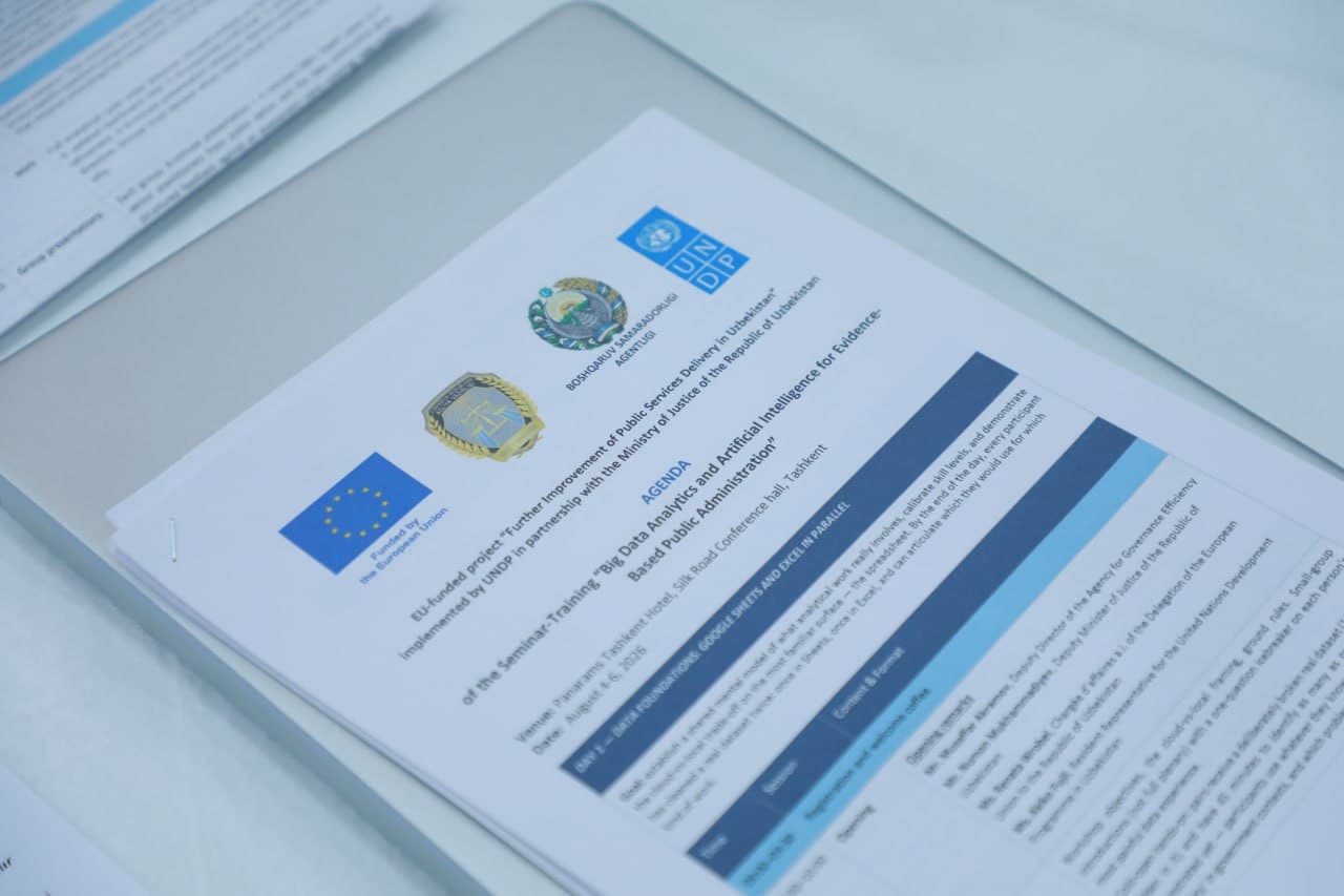 Davlat boshqaruvida Big Data va sun’iy intellektdan foydalanish bo‘yicha xalqaro seminar-trening boshlandi