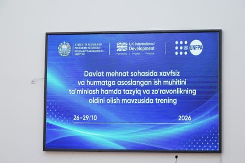 Hududlarda xavfsiz va hurmatga asoslangan ish muhitini ta’minlash bo‘yicha treninglar boshlandi